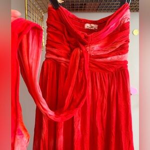 Catwalk Studio Red Ombre Maxi Dress